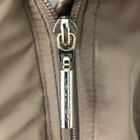 Calvin Klein Womens Rain Jacket with gold accents. Size Small - Picture 6 of 9
